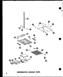REF INTERIOR PARTS Diagram and Parts List for SD19W P6034036W Amana Refrigerator