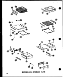 REF INTERIOR PARTS Diagram and Parts List for SD19W P6034036W Amana Refrigerator