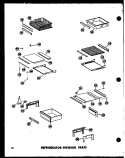 REF INTERIOR PARTS Diagram and Parts List for SD19W P6034049W Amana Refrigerator