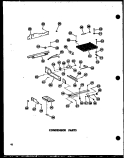 CONDENSOR PARTS Diagram and Parts List for SD19W P6034049W Amana Refrigerator