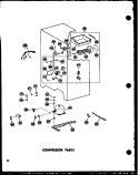 COMPRESSOR PARTS Diagram and Parts List for SD19W P6034049W Amana Refrigerator