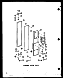 FZ DOOR PARTS Diagram and Parts List for SD19W P6034070W Amana Refrigerator