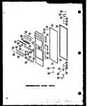 REF DOOR PARTS Diagram and Parts List for SD19W P6034070W Amana Refrigerator