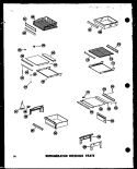 REF INTERIOR PARTS Diagram and Parts List for SD19W P6034070W Amana Refrigerator
