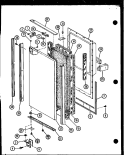 Page 2 Diagram and Parts List for SLDI25G1 P7642106W Amana Refrigerator