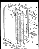 REF DOOR ASSY Diagram and Parts List for SLDI25G1 P7642106W Amana Refrigerator
