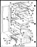 REF ACCESSORY Diagram and Parts List for SLDI25G1 P7642106W Amana Refrigerator