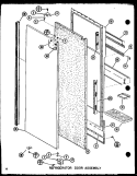 REF DOOR ASSY Diagram and Parts List for 2599IW P7731404W Amana Refrigerator
