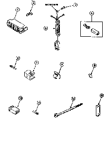 Power Cord And Terminals Diagram and Parts List for LWA90W PLWA90AW Amana Washer