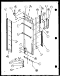 REF DOOR HINGE AND TRIM PARTS Diagram and Parts List for SX25H P7836005W Amana Refrigerator