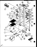 FZ SHELVING AND REF LIGHT Diagram and Parts List for SX25H P7836005W Amana Refrigerator