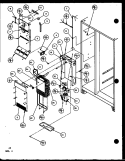 FZ EVAP AND AIR HANDLING Diagram and Parts List for SX25H P7836005W Amana Refrigerator