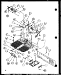 MACHINE COMPARTMENT Diagram and Parts List for SX25H P7836005W Amana Refrigerator