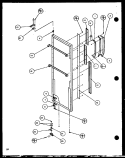 REF DOOR Diagram and Parts List for SC19H P7804504W Amana Refrigerator