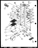 FZ SHELVING AND REF LIGHT Diagram and Parts List for SC19H P7804504W Amana Refrigerator