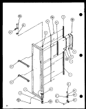 Part Location Diagram of D7852104 Whirlpool UPPER TRIM FRZ DR