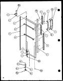 REF DOOR Diagram and Parts List for SC22H P7836014W Amana Refrigerator