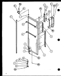 REF DOOR Diagram and Parts List for SL25H P7836008W Amana Refrigerator