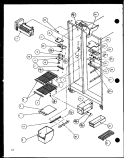 FZ SHELVING AND REF LIGHT Diagram and Parts List for SL25H P7836008W Amana Refrigerator