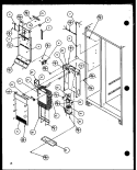 FZ EVAP AND AIR HANDLING Diagram and Parts List for SL25H P7836008W Amana Refrigerator
