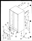 ROLLERS AND BACK COMPARTMENT Diagram and Parts List for SL25H P7836008W Amana Refrigerator