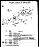 Page 12 Diagram and Parts List for SL25H P7836008W Amana Refrigerator