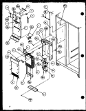 FZ EVAP AND AIR HANDLING Diagram and Parts List for SWP25H P7836037W Amana Refrigerator