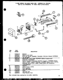 Page 12 Diagram and Parts List for SWP25H P7836037W Amana Refrigerator