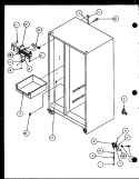 FACTORY INSTALLED ICE MAKER Diagram and Parts List for SCTI20H P7836030W Amana Refrigerator