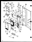 EVVAPORATOR AND AIR HANDLING Diagram and Parts List for SCTI20H P7836030W Amana Refrigerator