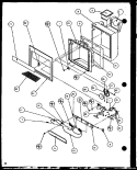ICE AND WATER CAVITY Diagram and Parts List for SCD19H P7804503W Amana Refrigerator