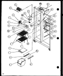 FZ SHELVING AND REF LIGHT Diagram and Parts List for SCDT22H P7836011W Amana Refrigerator