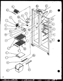 FZ SHELVING AND REF LIGHT Diagram and Parts List for SXDT22H P7836012W Amana Refrigerator