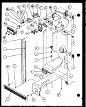 REFFIGERATOR / FZ CTRLS AND CABINET PARTS Diagram and Parts List for SXDT22H P7836012W Amana Refrigerator