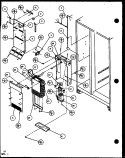 EVAP AND AIR HANDLING Diagram and Parts List for SXDT22H P7836012W Amana Refrigerator