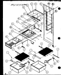 Part Location Diagram of D7421266 Whirlpool Shelf & Shelf Support