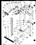 REF / FZ CONTROLS AND CABINET PARTS Diagram and Parts List for SXD22M2L P1155002W L Amana Refrigerator