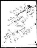 CRUSHED ICE BUCKET Diagram and Parts List for 36051 P1122003W W Litton Refrigerator
