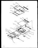 REF SHELVING AND DRAWERS Diagram and Parts List for SXD20NE P1162504W E Amana Refrigerator