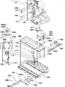 Machine Compartment Assembly Diagram and Parts List for BX21TE-P1196513WE  Amana Refrigerator