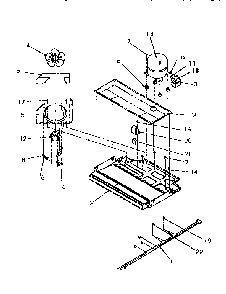 Compressor Compartment Diagram and Parts List for TR21S4W-P1196102WW  Amana Refrigerator