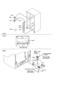 Water Filter Diagram and Parts List for SZD23VW-P1315309WW  Amana Refrigerator