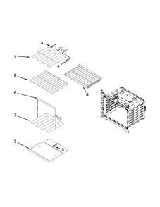Internal Oven Parts Diagram and Parts List for MMW7730DS02  Maytag Microwave
