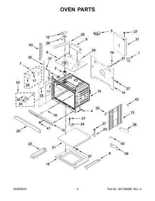 Oven Parts Diagram and Parts List for JMW3430IM01  Maytag Microwave Oven Combo