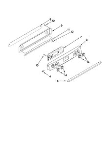 Control Panel Parts Diagram and Parts List for JDS9860CDB01  Jenn-Air Range