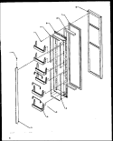 FZ DOOR Diagram and Parts List for ELEC REF  Amana Refrigerator