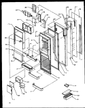 REF DOOR Diagram and Parts List for ELEC REF  Amana Refrigerator