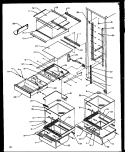 REF SHELVING AND DRAWERS Diagram and Parts List for ELEC REF  Amana Refrigerator