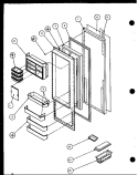 Part Location Diagram of 10284101GQ Whirlpool REF Door FOAM AS CFC 11