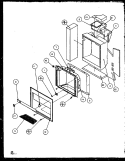 ICE AND WATER CAVITY Diagram and Parts List for SQD25MB3L P1153404W L Amana Refrigerator